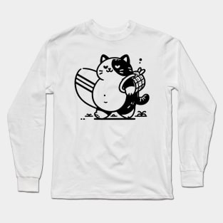 Cat Walk On The Beach Long Sleeve T-Shirt